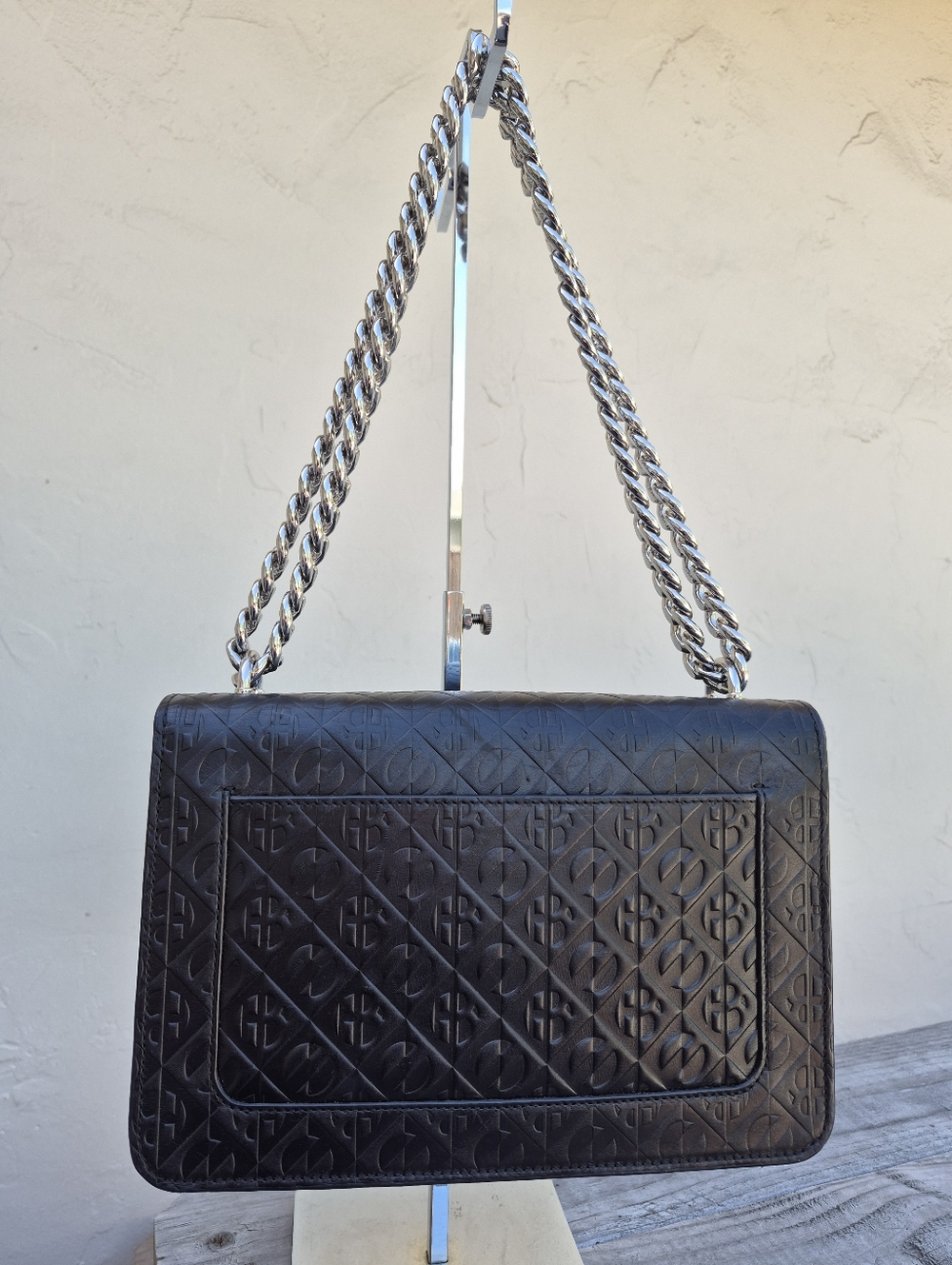 Henri Bendel Warren Street Black Leather Crossbody Shoulder Bag NWOT - Picture 9 of 16